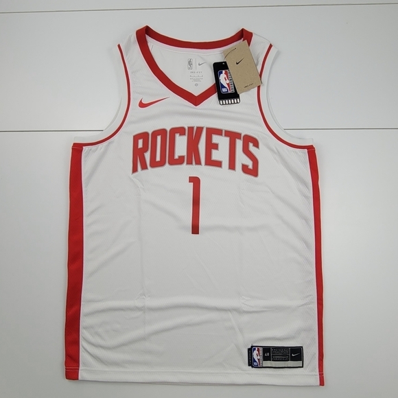 Nike NBA Houston Rockets Wall Jersey CW3592-101 Men’s Size Large New - Picture 1 of 9
